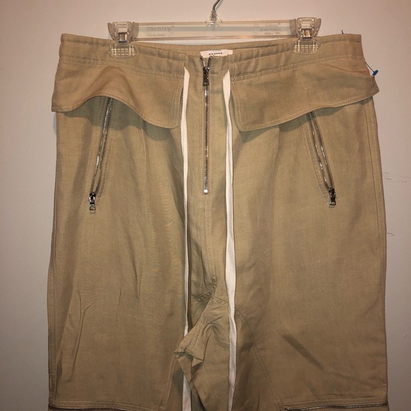 R/R Studio Robert Rodriguez Peplum Drawstring Pants Linen Blend Size 10 - Picture 3 of 8